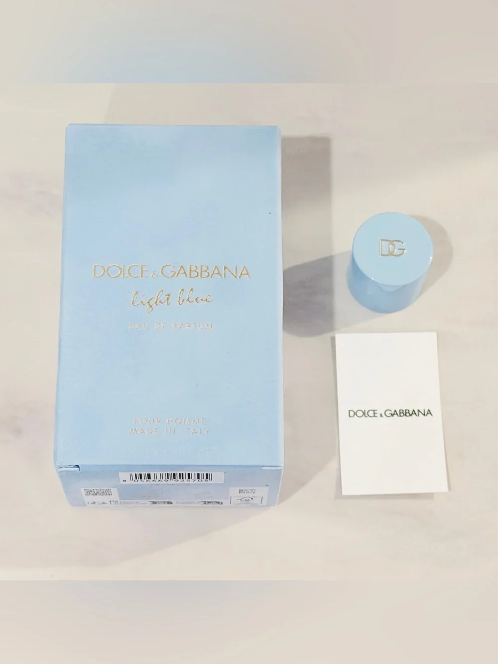 Dolce & Gabbana DG Light Blue 3.3 fl oz Packaging - BOX/LID ONLY
